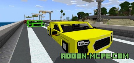 Превью статьи Мод: Автомобиль Audi R8 для Minecraft PE