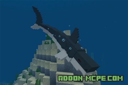 Акула в игре Minecraft