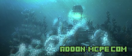 Затонувший город Атлантида в Minecraft Bedrock