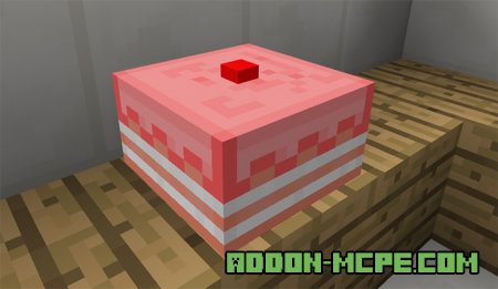 Розовый торт в Minecraft