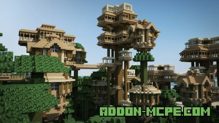 уникальная деревня в Minecraft