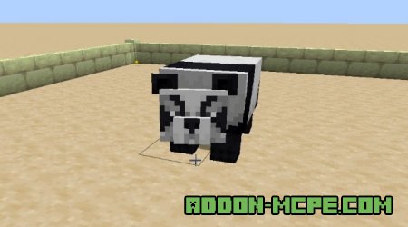 Агрессивная панда нахмурилась на игрока Minecraft