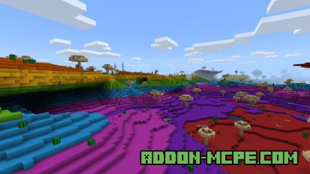 Красочный мир в Minecraft