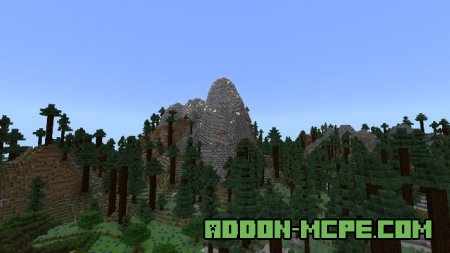 Высокие горы в Minecraft