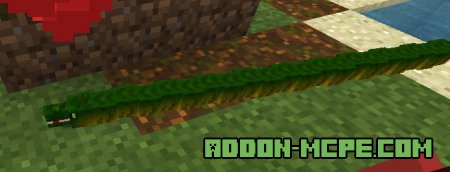 Темно-зеленая змея в Minecraft