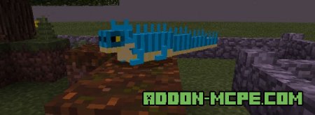 Синяя игуана в Minecraft