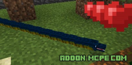 Синяя змея в Minecraft PE