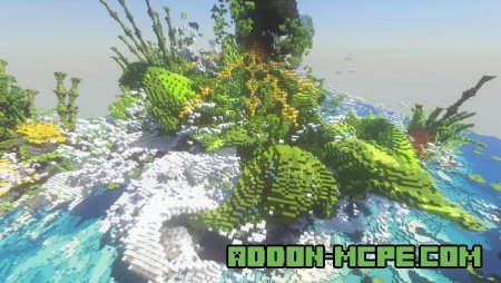 кораллы и растения в Minecraft