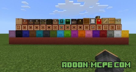 Разноцветные ящики в Minecraft