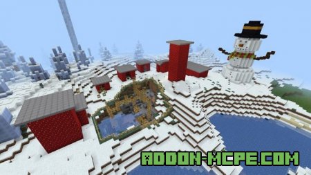 Огромный снеговик в Minecraft