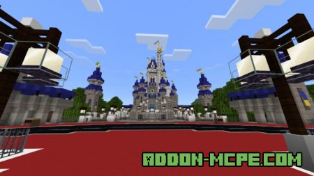 Замок Диснейленд в Minecraft
