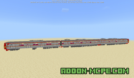 Поезд метро в Minecraft