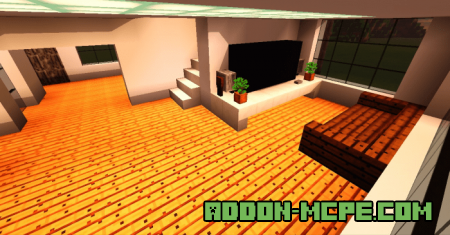 Гостиная комната в Minecraft