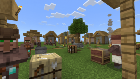 Деревня в Minecraft PE
