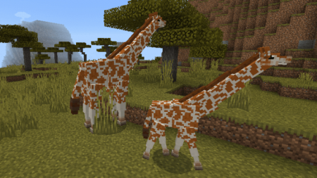 Жирафы в Minecraft