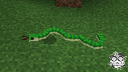 Зеленая змея в Minecraft