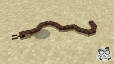Черная змея в Minecraft