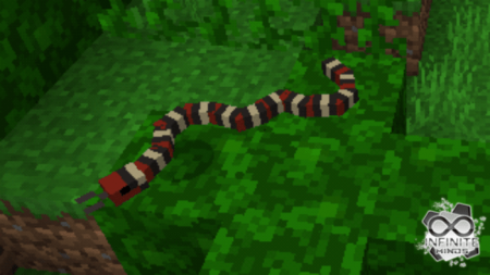 Красная змея в Minecraft