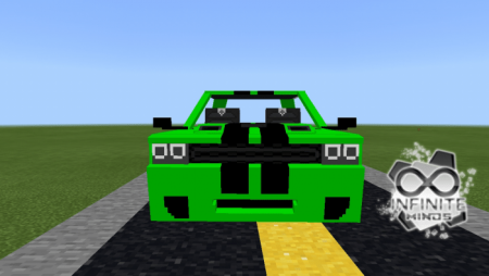 Автомобиль Dodge в Minecraft
