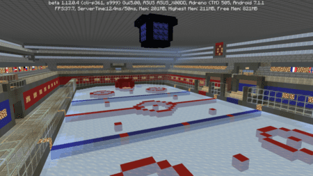 Хоккейная арена в Minecraft