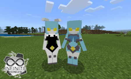 Девушки-роботы в Minecraft