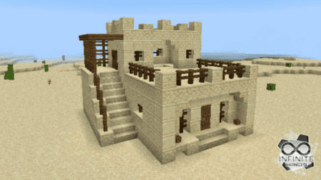 Дом босса Пустыни в Minecraft