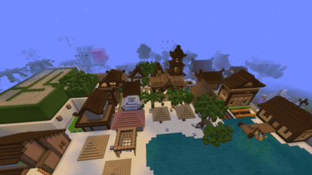 Азиатские дома в Minecraft