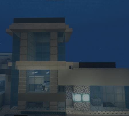 подводный дом фасад майнкрафт