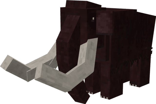 Древний мамонт темного цвета