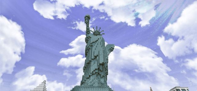 Статуя свободы снизу
