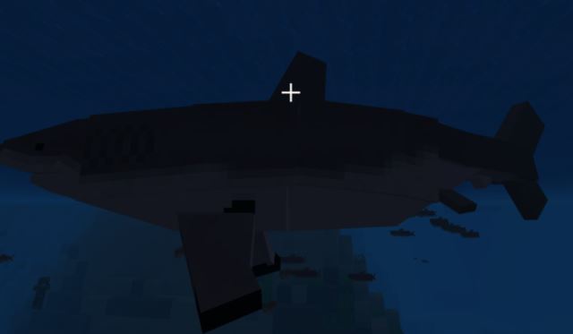 Большая белая акула в воде
