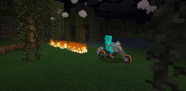 Огненный след мотоцикла