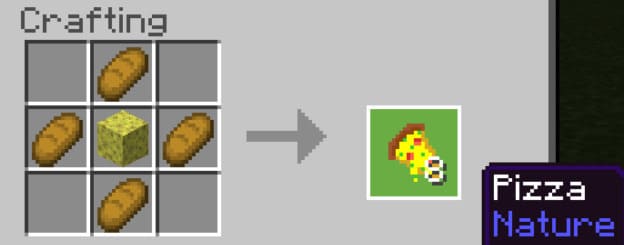 Как создается пицца в Майнкрафт