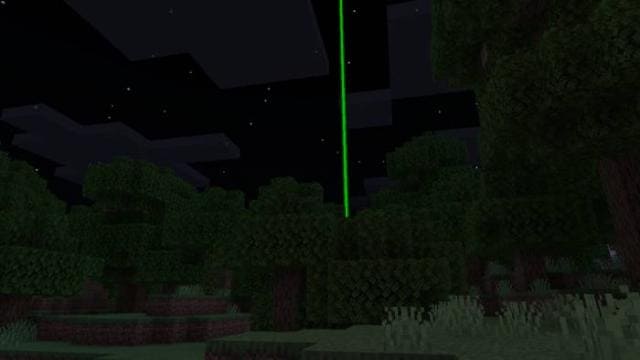 Пример работы маяка ночью
