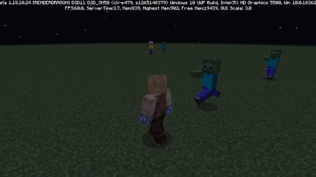 Зомби атакуют игрока 2