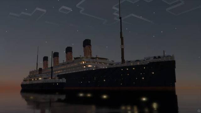 Как выглядит Титаник в ночное время