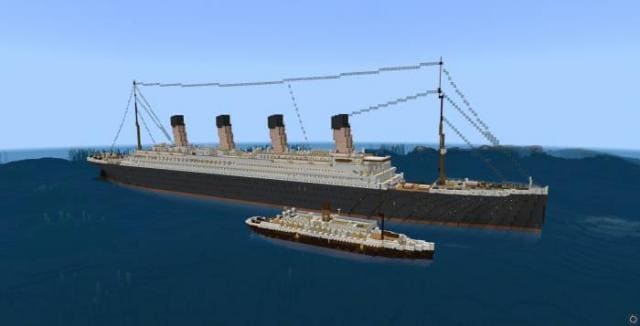 Маленький кораблик на фоне Титаника 2