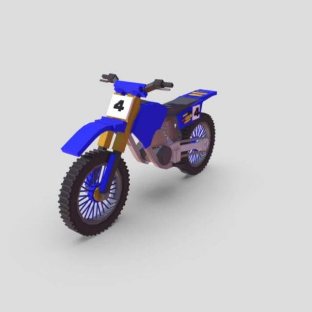 Синий вариант мотоцикла
