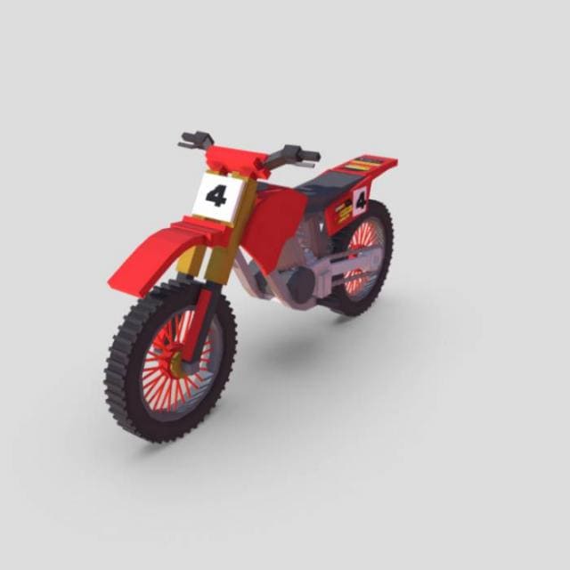 Красный вариант мотоцикла