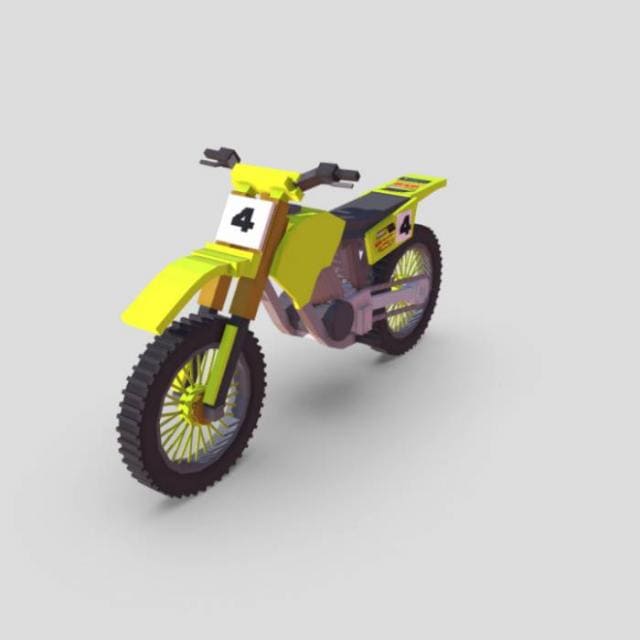 Желтый вариант мотоцикла
