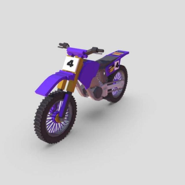 Фиолетовый вариант мотоцикла