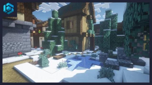 Как выглядит снежная деревня 7