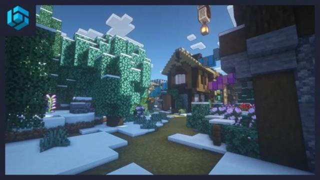 Как выглядит снежная деревня 3