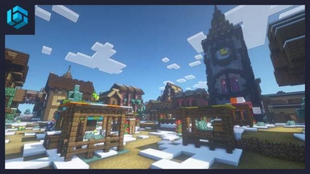 Как выглядит снежная деревня
