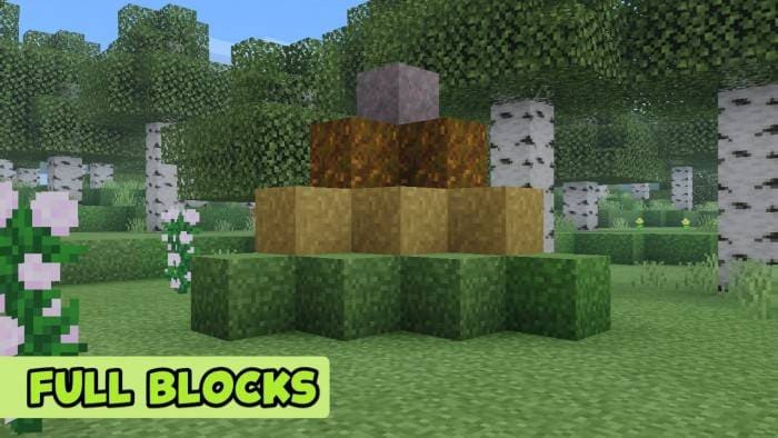Как выглядят новые варианты блоков в игре 4
