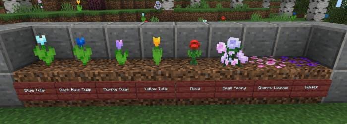 Новый вариант цветков в игре