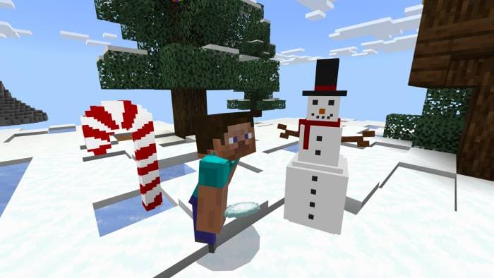Игрок поставил снеговика