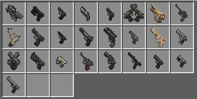 Все варианты огнестрельного оружия 5