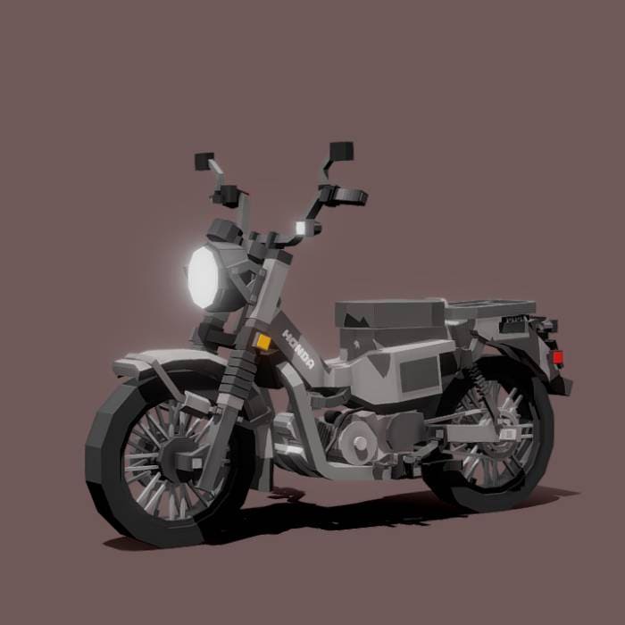Как выглядит серый мотоцикл