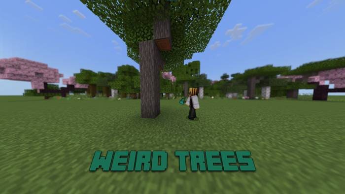 Игрок рубит деревья в игре 3